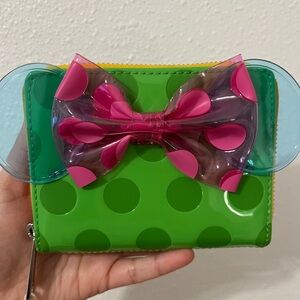 Loungefly Disney Minnie Mouse Polka Dot Zip Wallet — BoxLunch Exclusive